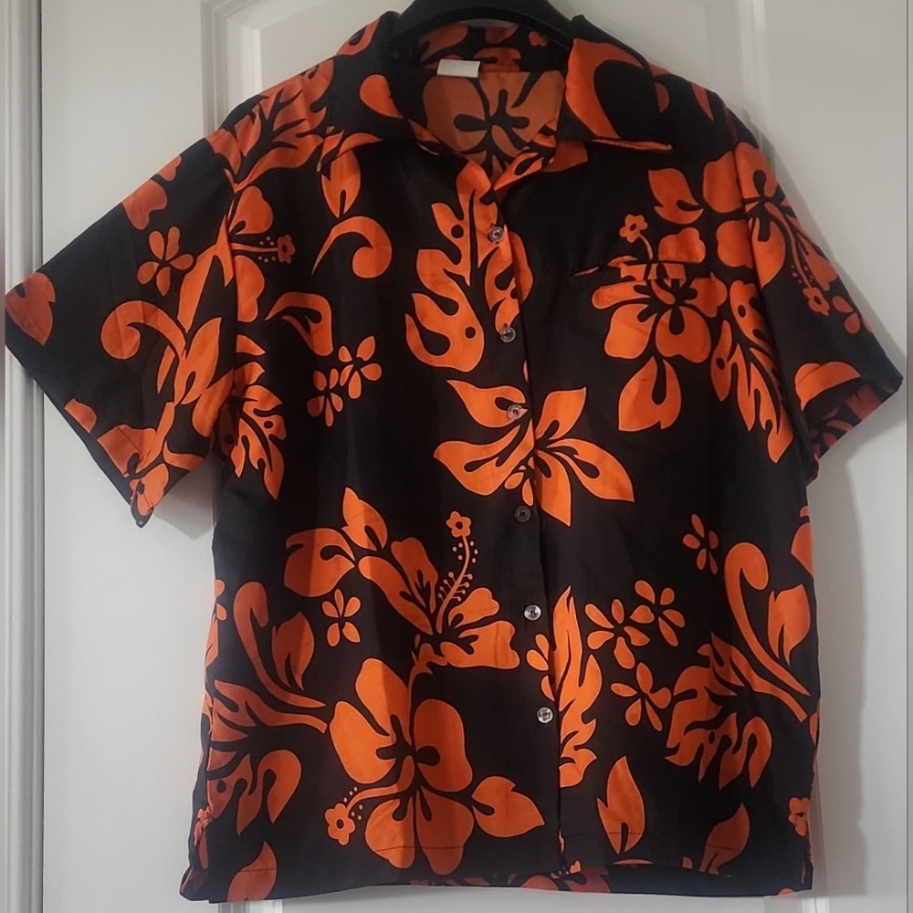 Men's‎ King Kameha Lightweight Hawaiian Shirt Size Large
